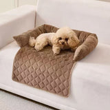 Sofa-style Calming Dog Bed, Durable Suede Pet Sofa Bed, Waterproof Sofa Cushion Pet Bed, Sofa Protection Pad Suitable For Small And Medium-sized Dogs And Cats.