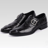 Men's Leather Buckle Shoes