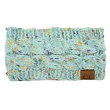 European And American Knitted Hairband Wool Variegated