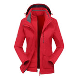 Two-piece Outdoor Mountaineering Clothing Plus Velvet Thickening