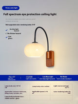 Bedside Wall Lamp Creative Retro Glass Wall LED Lamp
