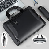 Laptop Bag Men's Handbag Briefcase Shockproof Pu Leather
