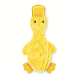 Best Pet Supplies Interactive Squeaky Dog Toy - Crinkle Duck, Yellow  Stuffing-Free Or Stuffed Body, Soft, Squeaks & Crinkles, No Mess, Perfect For Moderate Chewers, Toss And Fetch Play
