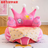 Crown Baby Learning Chair Plush Sofa for Infants
