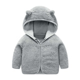 Children's Hooded Coral Fleece Padded Jacket