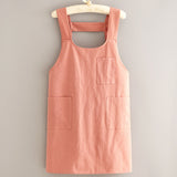 Canvas Breathable Cotton Linen Apron Household Kitchen Antifouling Wear-resistant