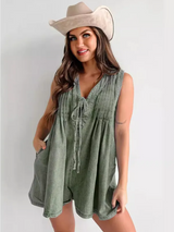 Denim Sleeveless Jumpsuit