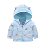 Children's Hooded Coral Fleece Padded Jacket