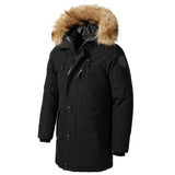 2020 Thick Cotton Coat for Men - Long Hooded Jacket