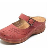 Women's Large Wedge Heel Vintage Scrub Air Breathable Sandals