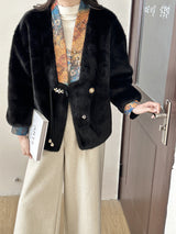 New Chinese Style Environmental Protection Mink Fashionable Coat