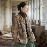 Tie-dyed Quilted Warm-keeping Clothing Cotton Jacket