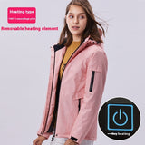 Outdoor Camouflage Heating Shell Jacket Smart USB Heating Cotton-padded Clothes